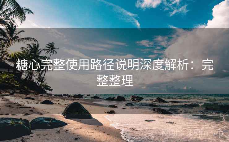 糖心完整使用路径说明深度解析：完整整理