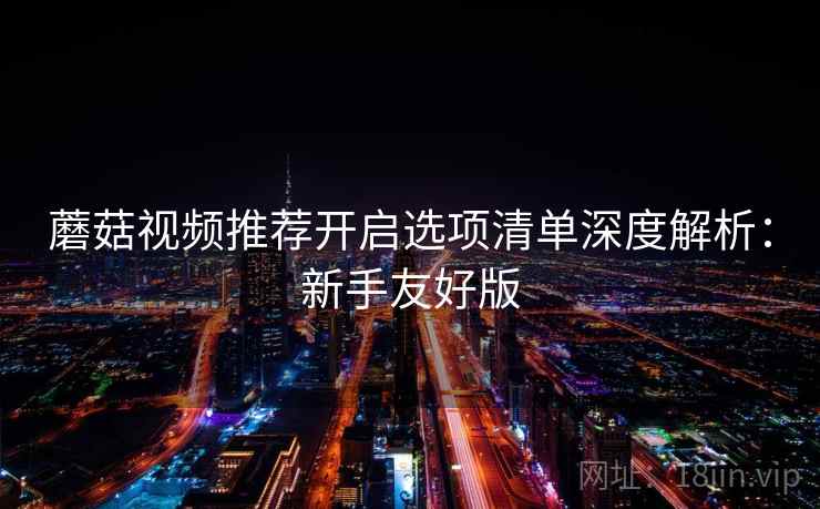 蘑菇视频推荐开启选项清单深度解析：新手友好版