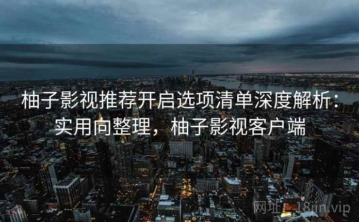 柚子影视推荐开启选项清单深度解析：实用向整理，柚子影视客户端